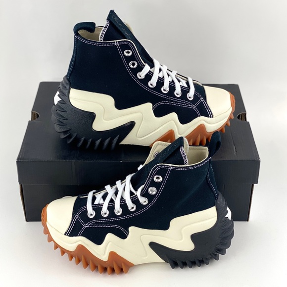 Converse Run Star Motion HI Black White Women's Sneakers Shoes 171545C - Picture 1 of 12